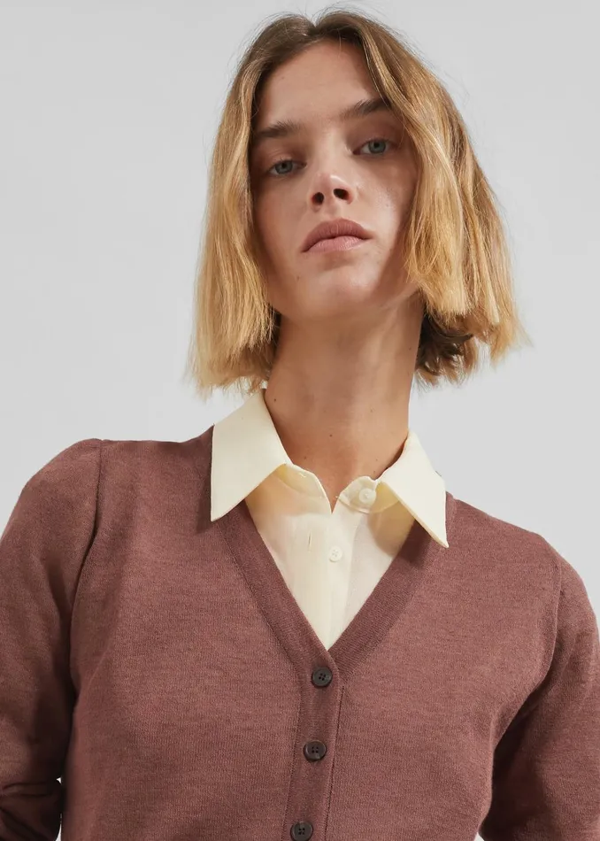 Women Kyoto Cardigan 8211 Brown The Frankie Shop Knitwear
