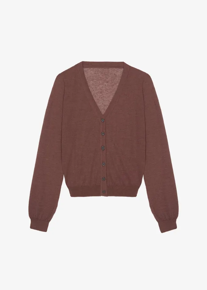 Women Kyoto Cardigan 8211 Brown The Frankie Shop Knitwear