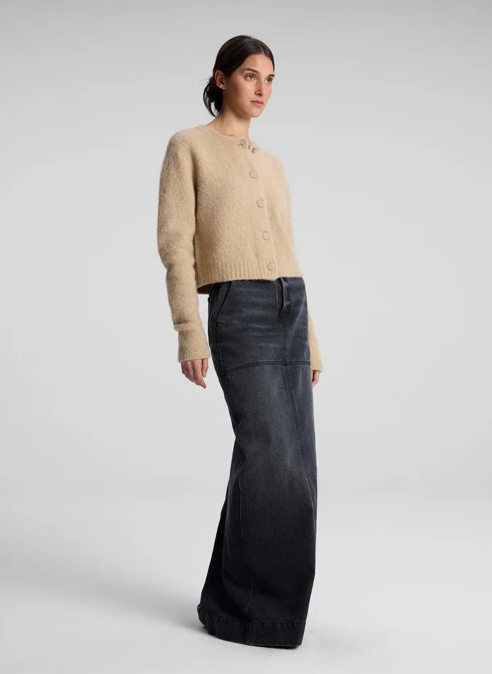 Women Lainie Alpaca Cardigan Dark Taupe ALC Tops