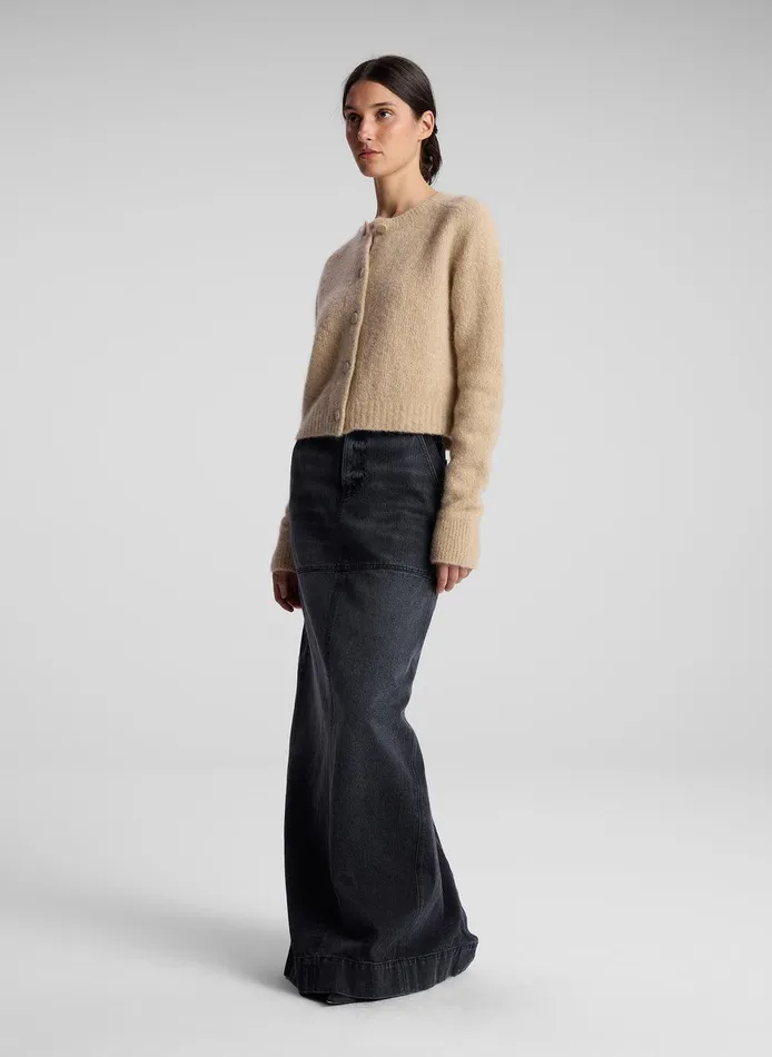 Women Lainie Alpaca Cardigan Dark Taupe ALC Tops
