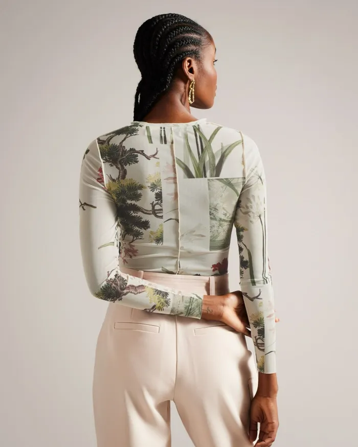 Women LAREANA 8211 Mesh Top With Baby Lock Seams White Ted Baker Tops and Blouses Women LAREANA 8211 Mesh Top With Baby Lock Seams White Ted Baker Tops and Blouses