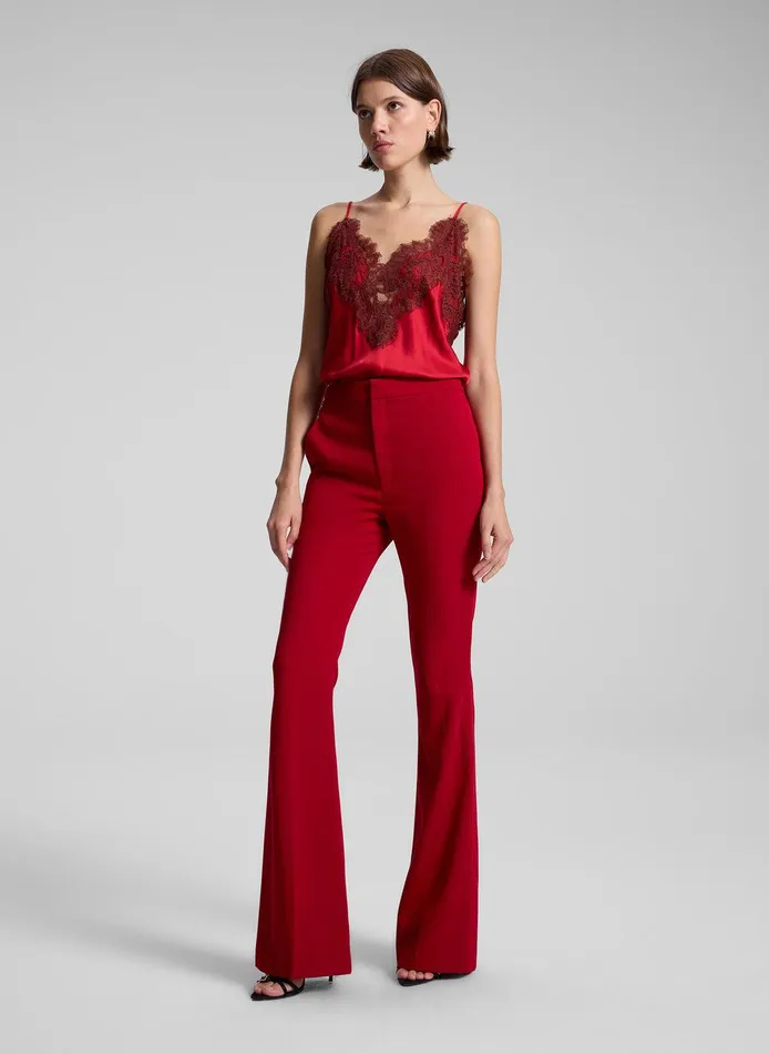 Women Lennon Satin And Lace Camisole Top Really Redbosco ALC Tops