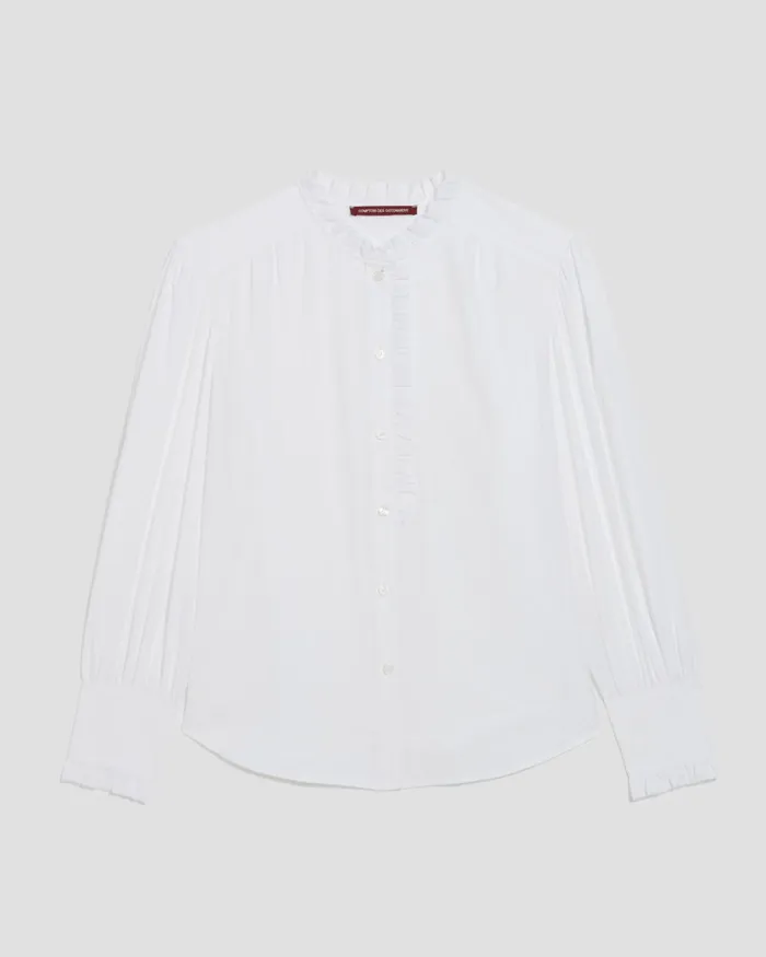 Women LongSleeve Cotton Shirt Gardenia Comptoir Des Cotonniers Blouses and Shirts and Tops Women LongSleeve Cotton Shirt Gardenia Comptoir Des Cotonniers Blouses and Shirts and Tops