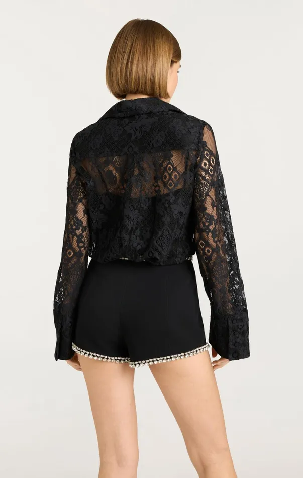 Women Long Sleeve Tops Cinq Sept Missy Top Black