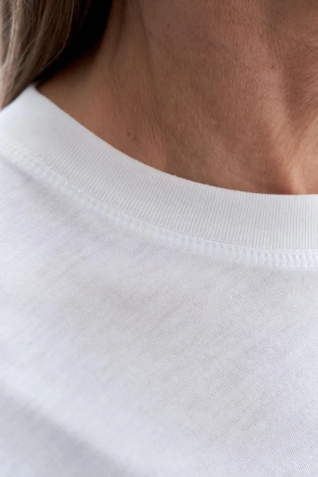 Women Loose Fit Tee White Filippa K Tops