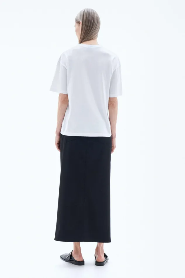 Women Loose Fit Tee White Filippa K Tops