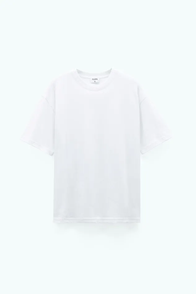 Women Loose Fit Tee White Filippa K Tops