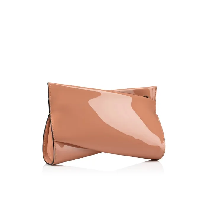 Women Loubitwist Small Clutch 8211 Patent Calf 8211 Blush Christian Louboutin Shoulder Bags