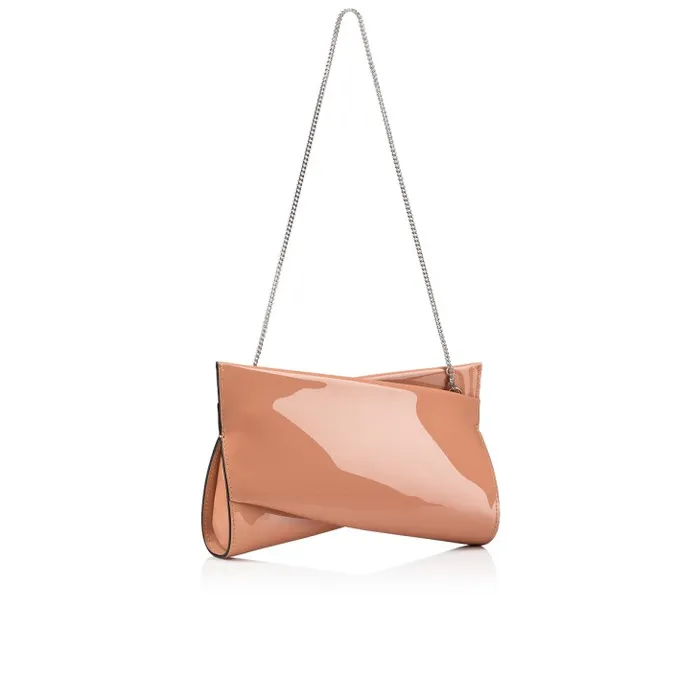 Women Loubitwist Small Clutch 8211 Patent Calf 8211 Blush Christian Louboutin Shoulder Bags