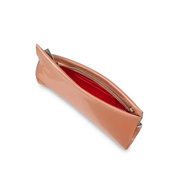 Women Loubitwist Small Clutch 8211 Patent Calf 8211 Blush Christian Louboutin Shoulder Bags