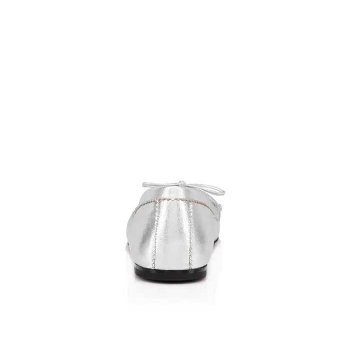Women Mamadrague Ballerinas 8211 Nappa Leather 8211 Silver Christian Louboutin Flats and Loafers