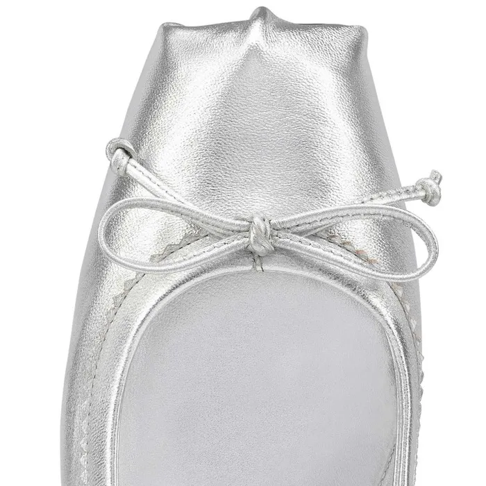 Women Mamadrague Ballerinas 8211 Nappa Leather 8211 Silver Christian Louboutin Flats and Loafers