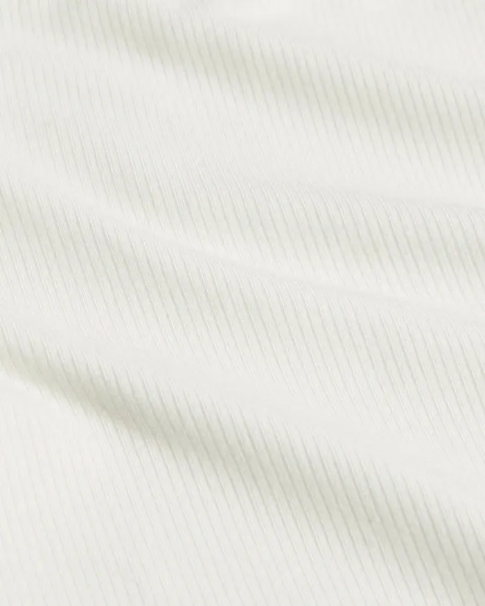 Women MARHLOU 8211 Frill Shoulder Ribbed Fitted Top Ivory Ted Baker Tops and Blouses