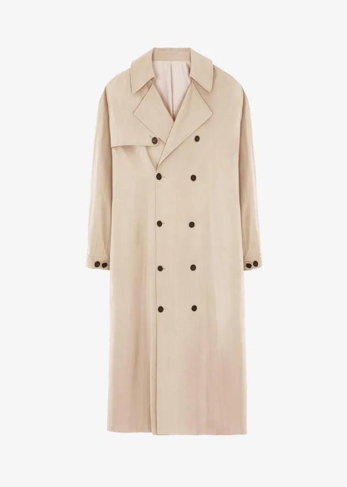Women Mavis Oversized Trench 8211 Light Beige The Frankie Shop Outerwear