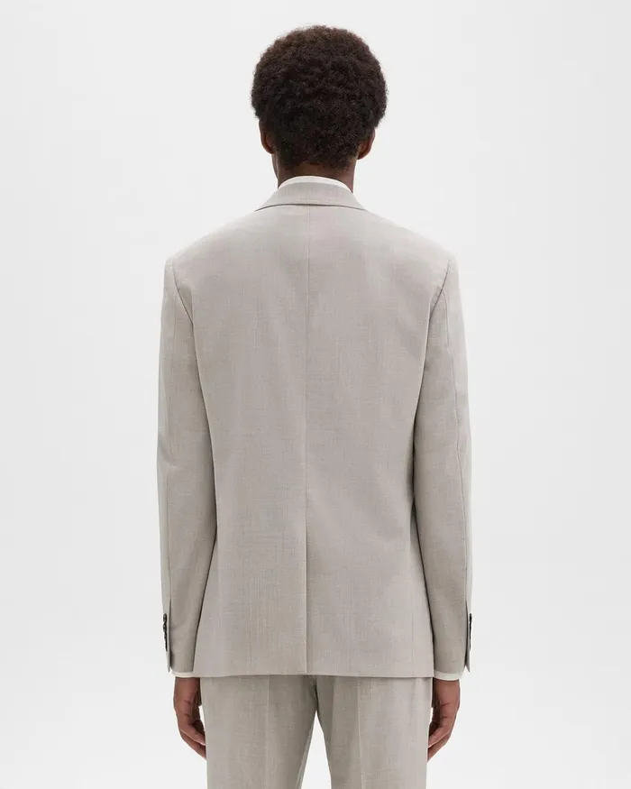 WomenMen Blazers Jackets Theory Chambers Blazer In Stretch Wool Sand Melange