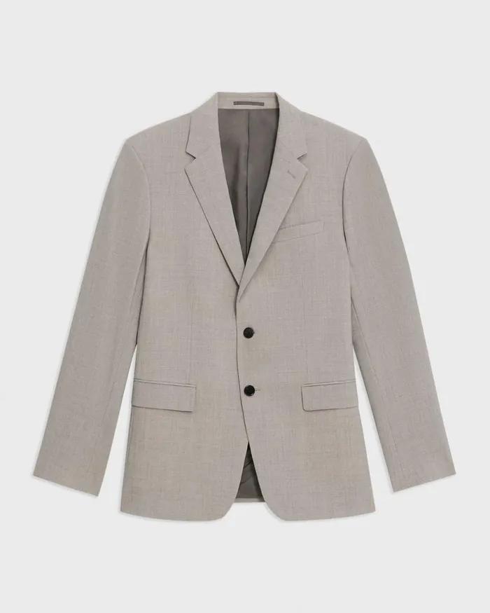 WomenMen Blazers Jackets Theory Chambers Blazer In Stretch Wool Sand Melange