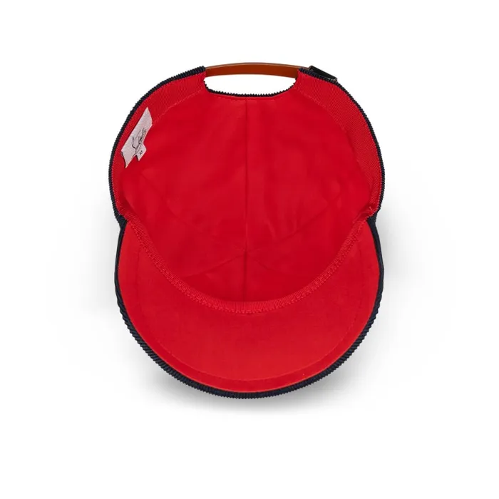 WomenMen Enky Mooncrest Baseball Cap 8211 Velvet Corduroy 8211 Marine Christian Louboutin Hats