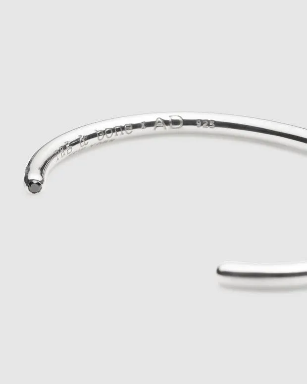 WomenMen Jewelry Rag and Bone The Tube Dot Cuff Sterling Silver