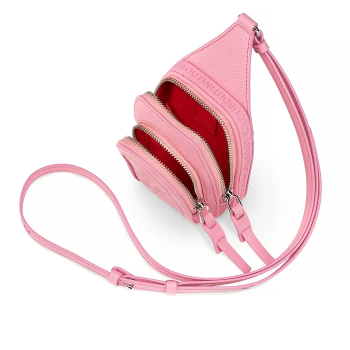 WomenMen Loubifunk Mini Crossbody Bag 8211 Smooth Calf Leather And Grained Calf Leather 8211 Calipso Christian Louboutin Wallets and Small Accessories
