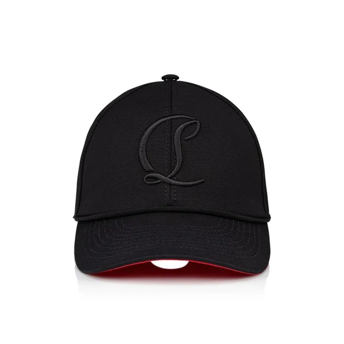 WomenMen Mooncrest Baseball Cap 8211 Canva 8211 Black Christian Louboutin Hats