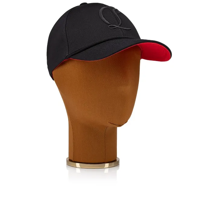 WomenMen Mooncrest Baseball Cap 8211 Canva 8211 Black Christian Louboutin Hats