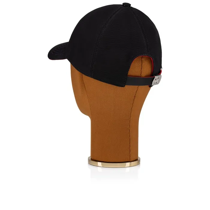 WomenMen Mooncrest Baseball Cap 8211 Canva 8211 Black Christian Louboutin Hats