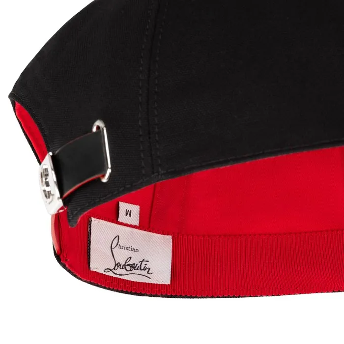 WomenMen Mooncrest Baseball Cap 8211 Canva 8211 Black Christian Louboutin Hats