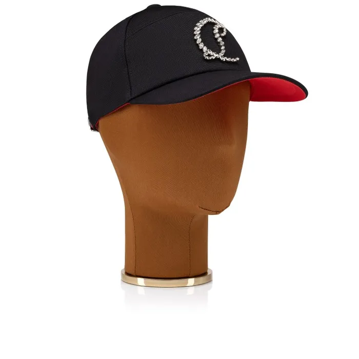 WomenMen Mooncrest Stones Baseball Cap 8211 Cotton And Spikes 8211 Black Christian Louboutin Hats