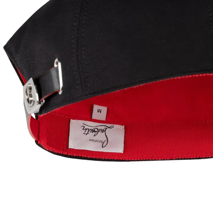 WomenMen Mooncrest Stones Baseball Cap 8211 Cotton And Spikes 8211 Black Christian Louboutin Hats