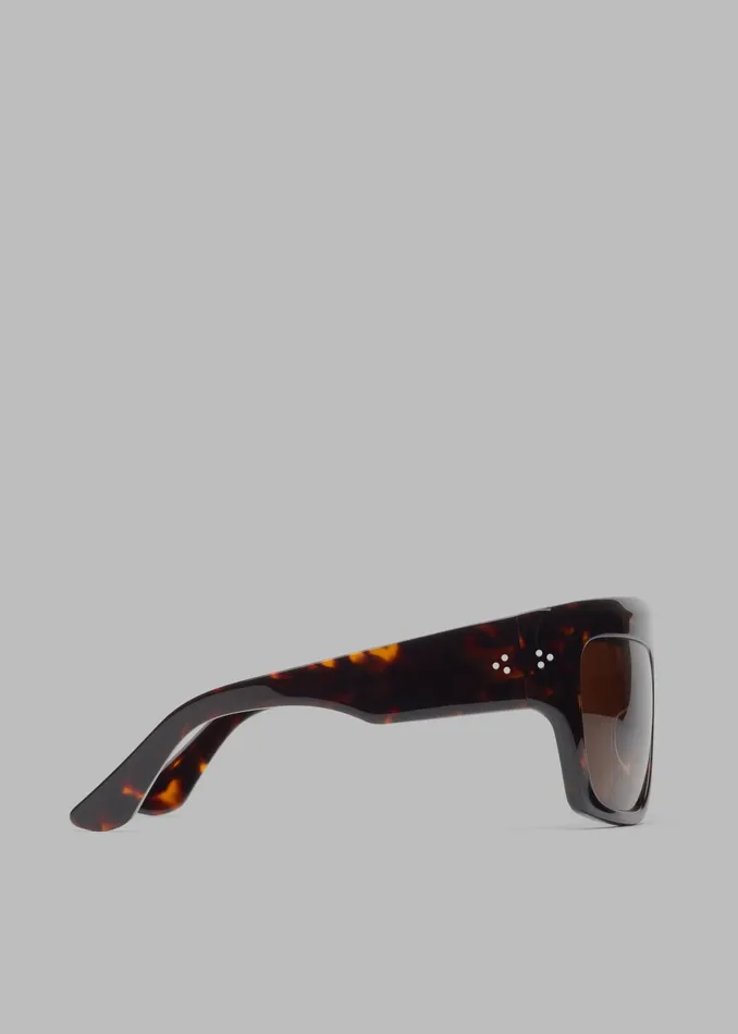 WomenMen Port Tanger Hal Sunglasses 8211 Myrrh AcetateTobacco Lens The Frankie Shop