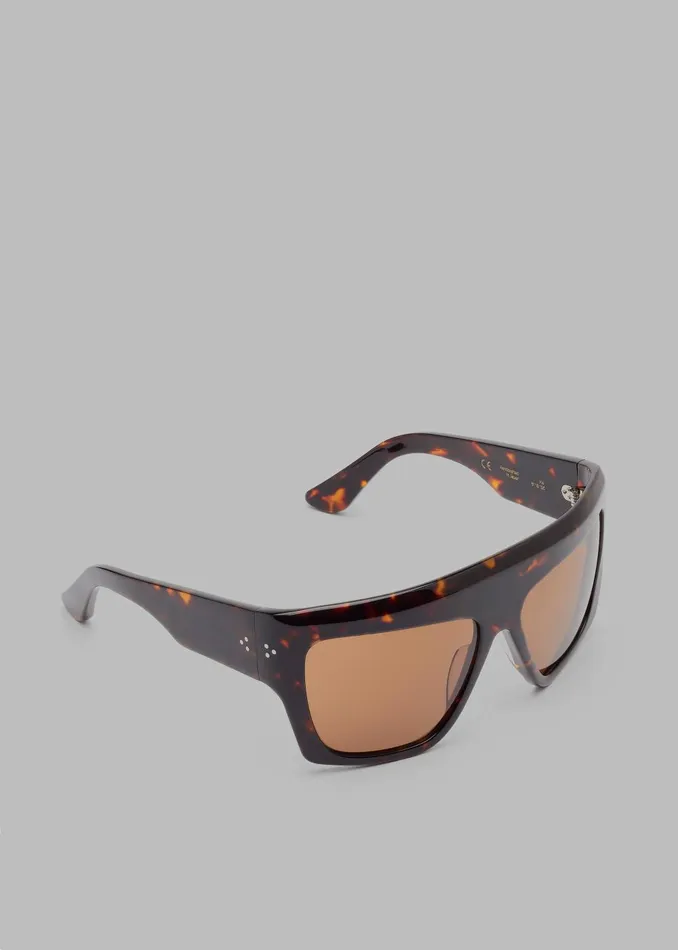 WomenMen Port Tanger Hal Sunglasses 8211 Myrrh AcetateTobacco Lens The Frankie Shop