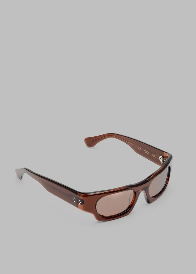 WomenMen Port Tanger Kerewan Sunglasses 8211 Bunaa AcetateTobacco Lens The Frankie Shop