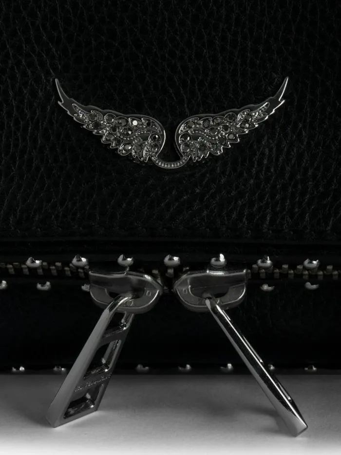 WomenMen Zadig and Voltaire Clutches Rock Nano Studs Clutch Black