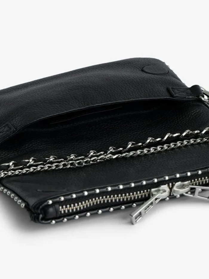 WomenMen Zadig and Voltaire Clutches Rock Nano Studs Clutch Black