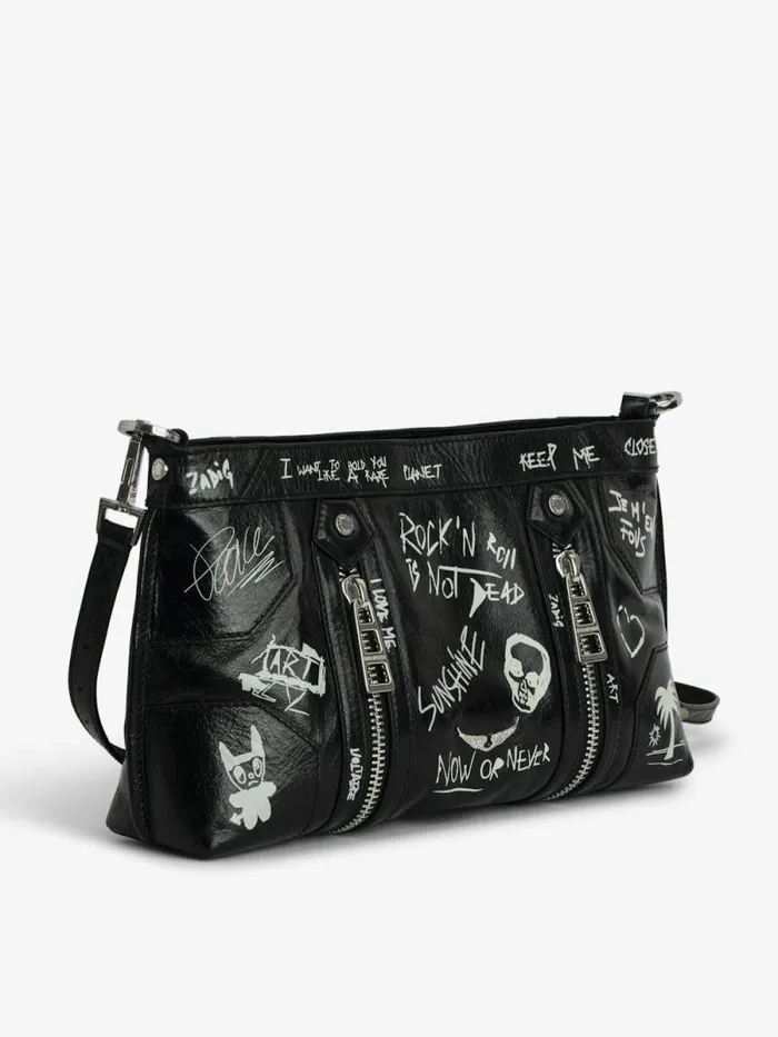 WomenMen Zadig and Voltaire Shoulder Bags Sunny Moody Bag Noir WomenMen Zadig and Voltaire Shoulder Bags Sunny Moody Bag Noir