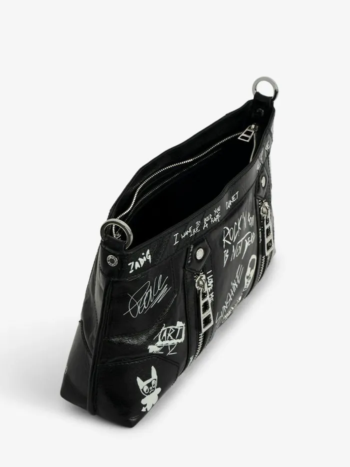 WomenMen Zadig and Voltaire Shoulder Bags Sunny Moody Bag Noir WomenMen Zadig and Voltaire Shoulder Bags Sunny Moody Bag Noir