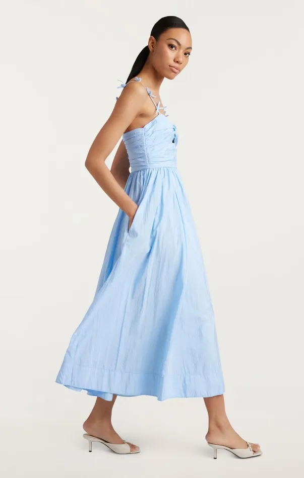 Women Midi Cinq Sept Agnes Dress Skylight