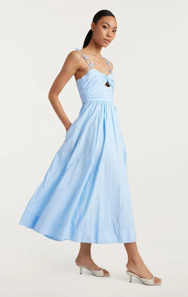 Women Midi Cinq Sept Agnes Dress Skylight