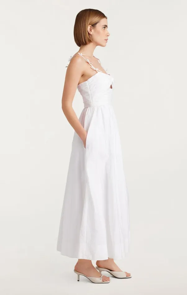 Women Midi Cinq Sept Agnes Dress White