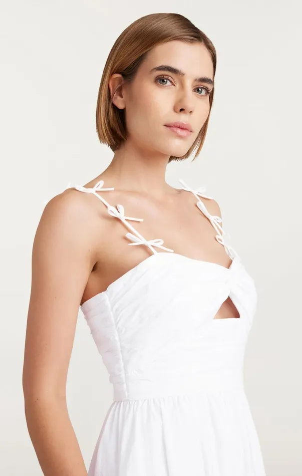 Women Midi Cinq Sept Agnes Dress White