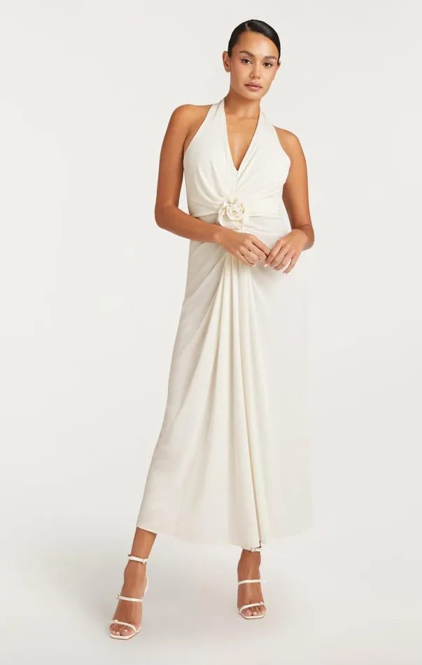 Women Midi Cinq Sept Kathleen Dress Ivory