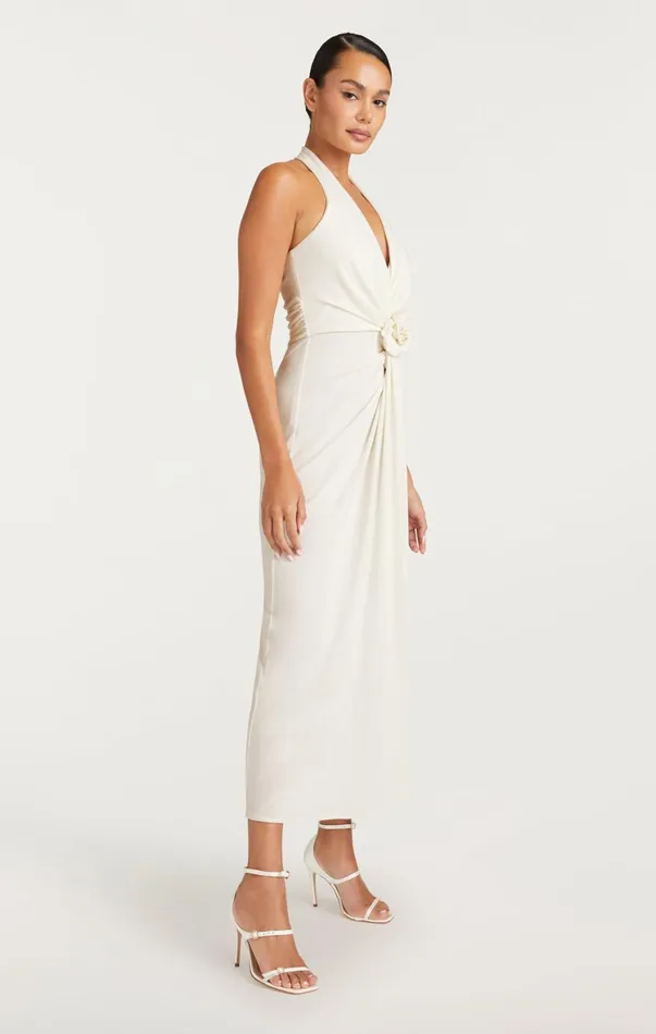 Women Midi Cinq Sept Kathleen Dress Ivory