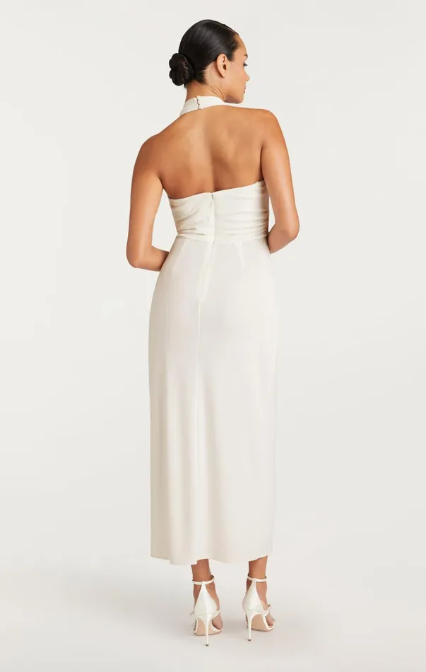 Women Midi Cinq Sept Kathleen Dress Ivory