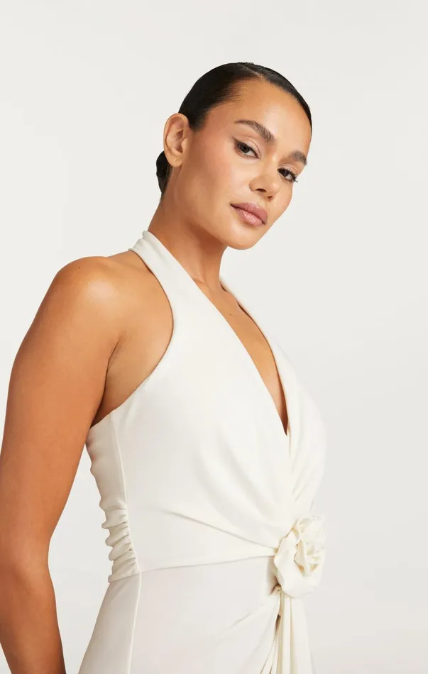 Women Midi Cinq Sept Kathleen Dress Ivory