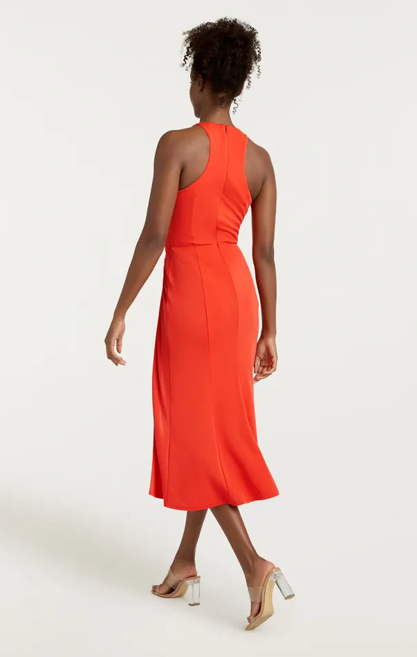 Women Midi Cinq Sept Lezlie Dress Cherry Tomato