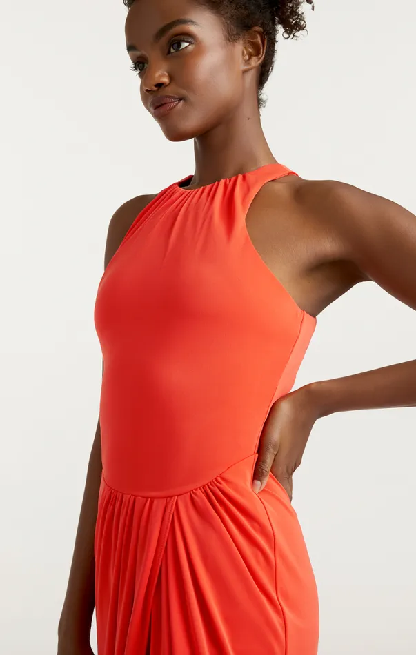 Women Midi Cinq Sept Lezlie Dress Cherry Tomato