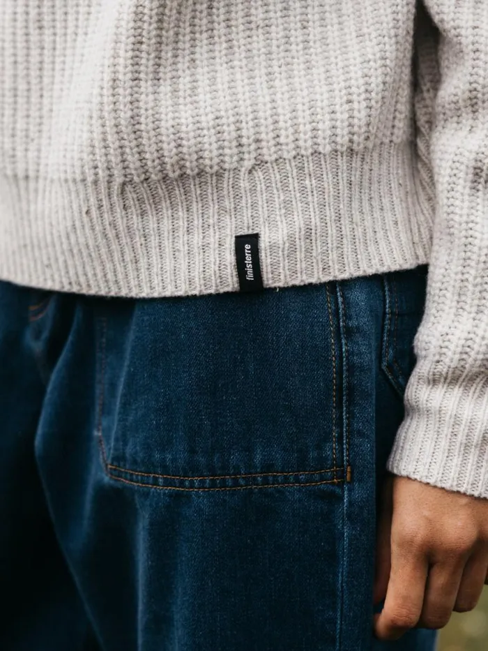Women Mora Roll Neck Knit Jumper Ecru Finisterre Knitwear