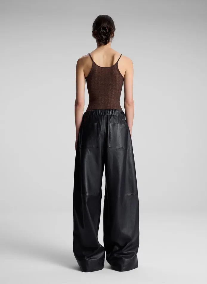 Women Morgan Alpaca Knit Top Brown ALC Tops