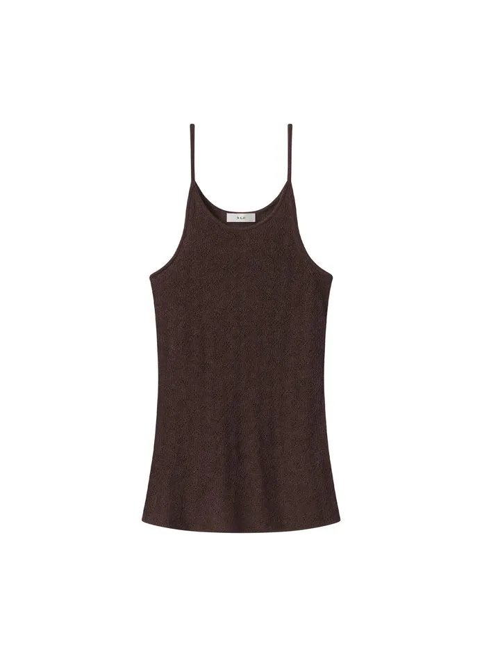 Women Morgan Alpaca Knit Top Brown ALC Tops