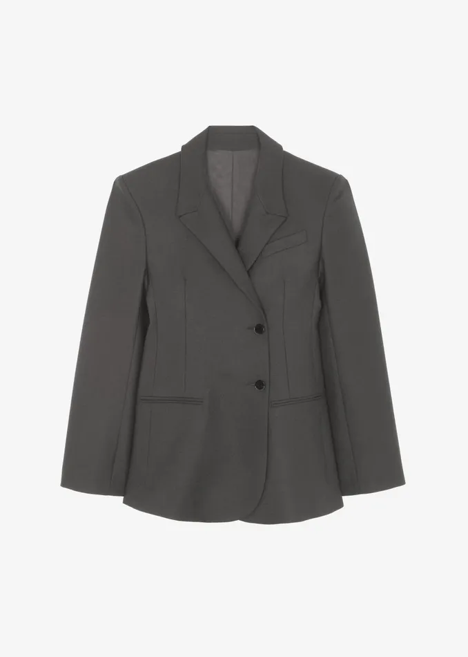 Women Morrison Crossover Blazer 8211 Light Khaki The Frankie Shop Outerwear